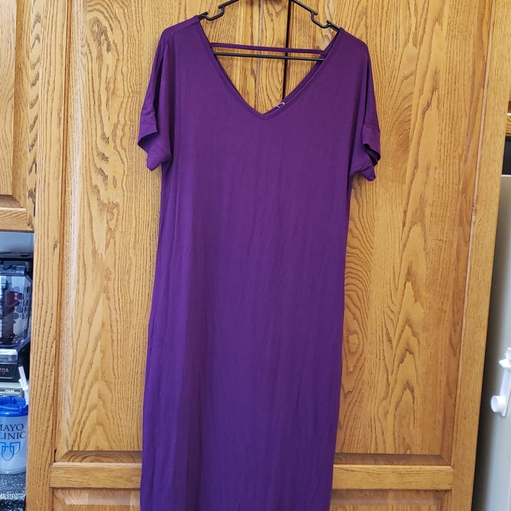 NWT Dark Purple Maxi Dress
